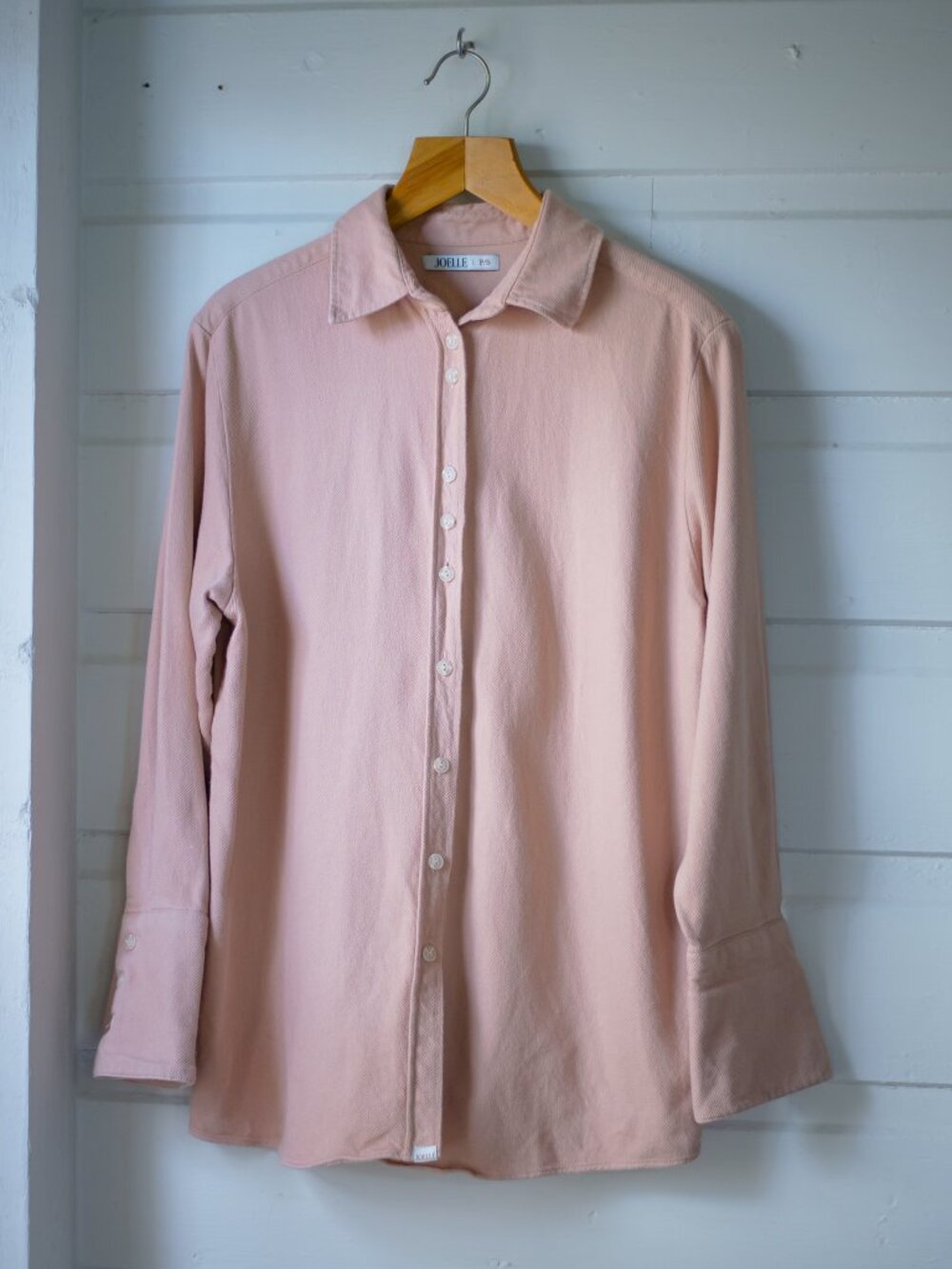 JOELLE Pink Corduroy Long Sleeve Button-Down Shirt Size S (P/S)